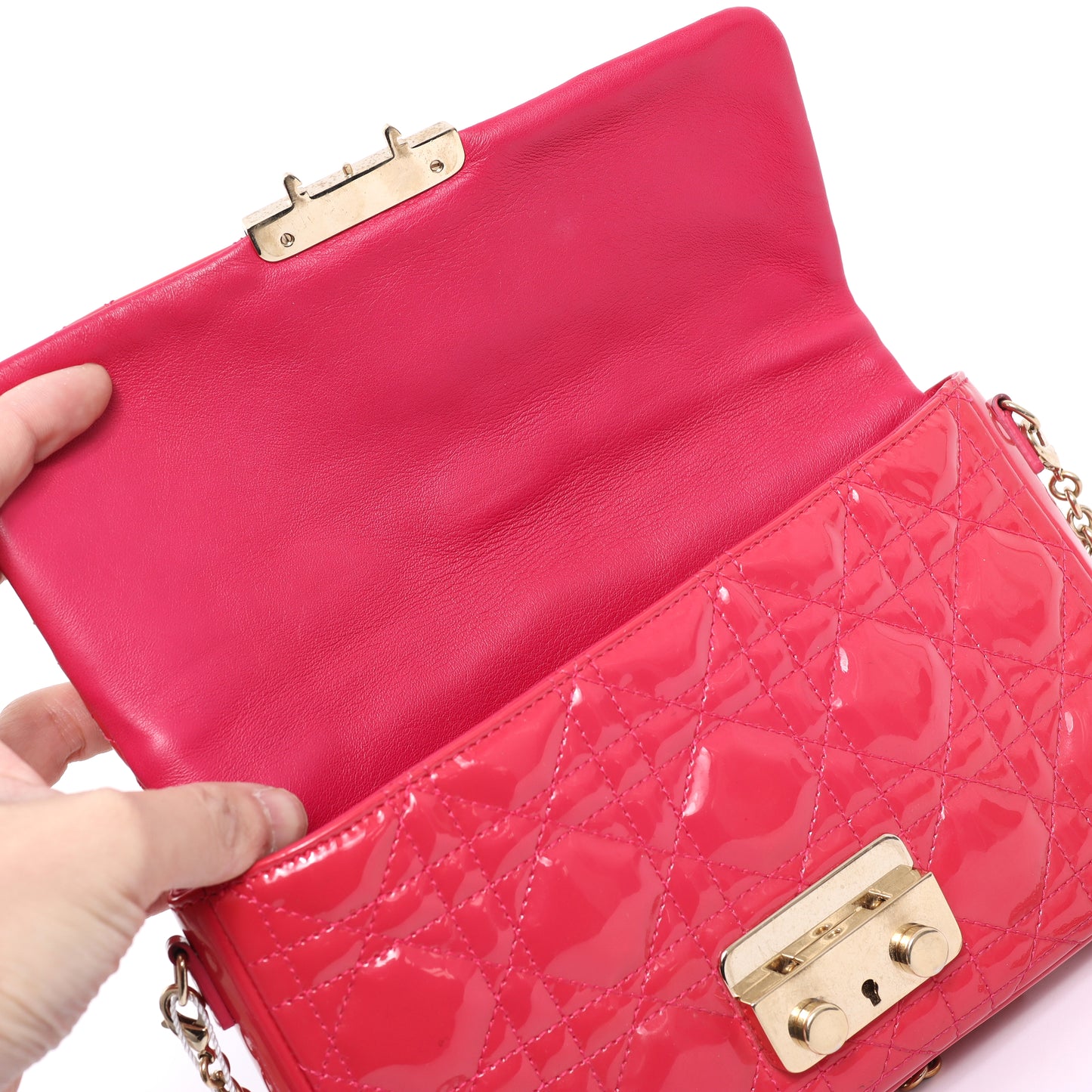 Pre-owned💞Dior miss shoulder crossbody bag in rose color