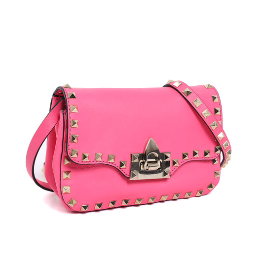 Pre-owned💞 Pink Studded Bag